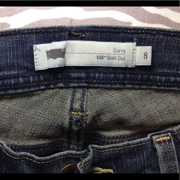 Levi's Curvy 529 Bootcut Sz8 - Picture 4 of 5